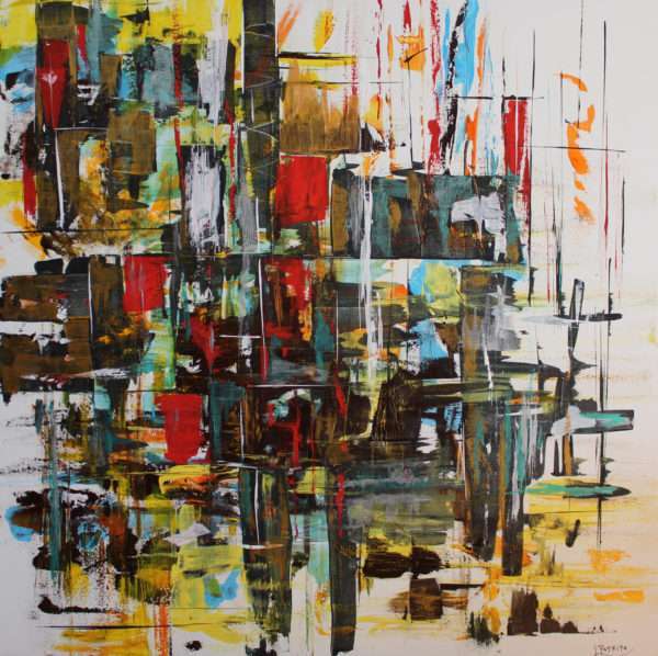 Pintura: "Alfombrado blanco"